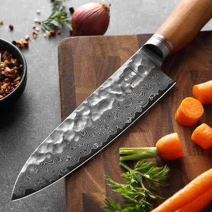 zayiko Minami Premium Damast Santokumesser 17.5 cm