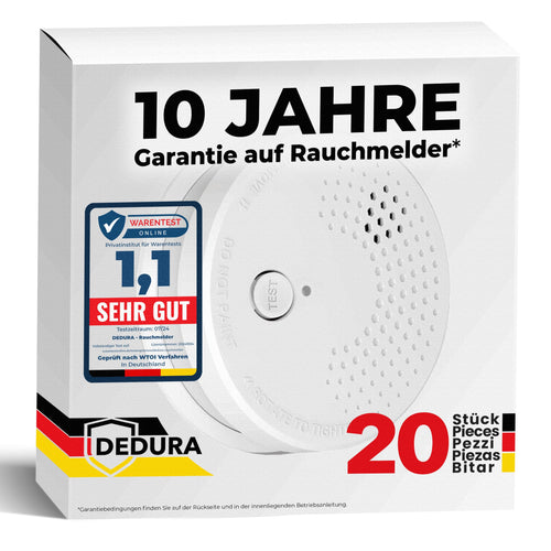 SmartProtect Rauchmelder Set Brandmelder 20er - 10 Jahre Garantie