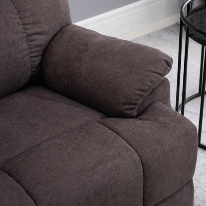 HOMCOM Relaxsessel mit Aufstehhilfe, Massage, neigbar – Kaffee-Braun
