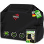 KESSER Grillabdeckung 600D Oxford wetterfest 163 x 61 x 122 cm schwarz mit Klettverschlüssen und Griffen