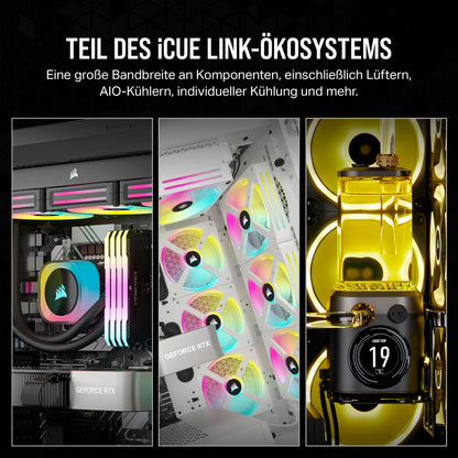 Corsair iCUE LINK H150i RGB Flüssig-CPU-Kühler - 360mm weiss