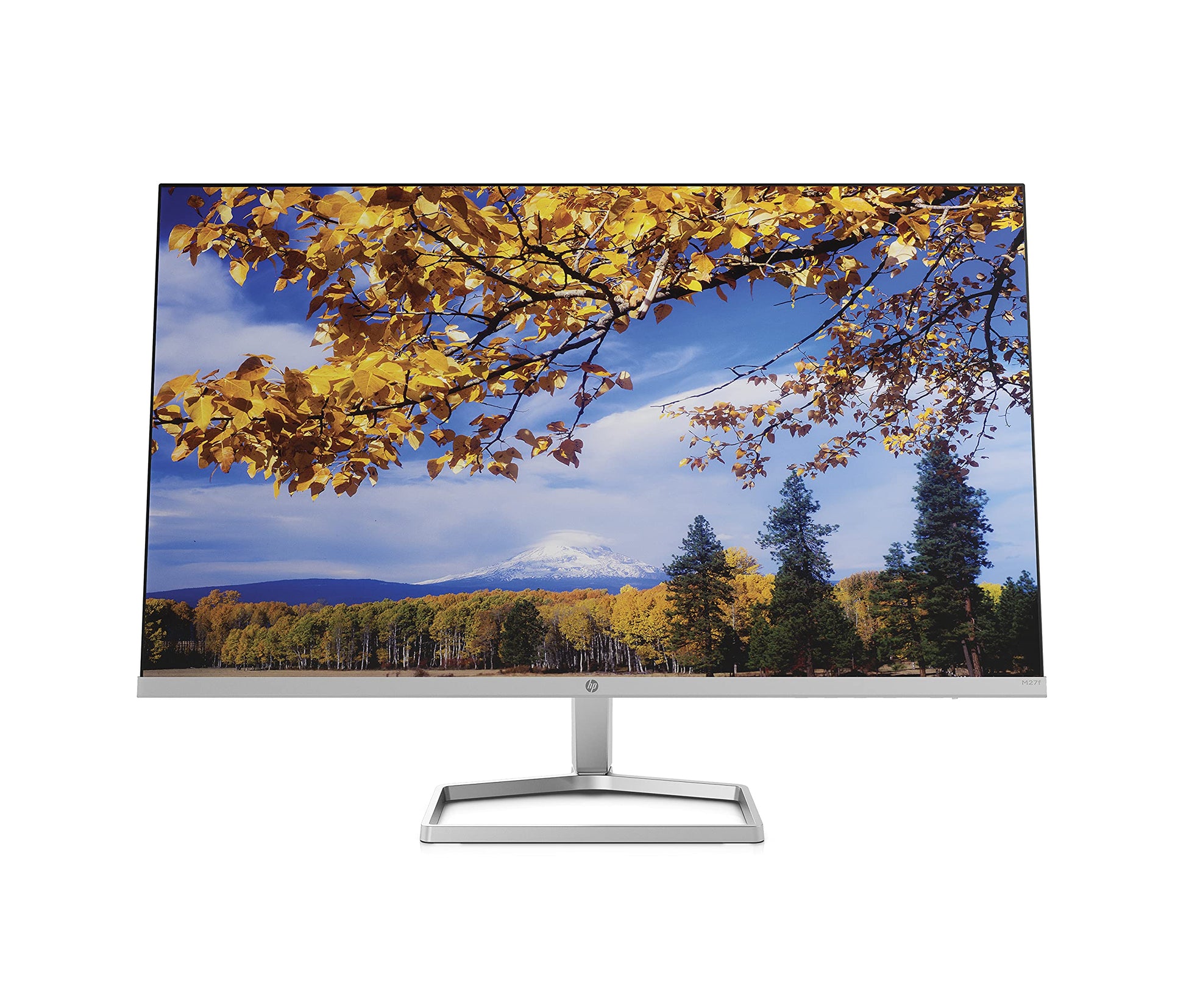 HP M27f 27 Zoll Monitor - Full HD IPS Display. Schlanker, schwarzer Full HD IPS Monitor für gestochen scharfe Bildwiedergabe am PC.