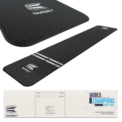 Target Darts Weltmeisterschaft Oche Dartteppich Pro Dartmatte mit markierten Wurflinien