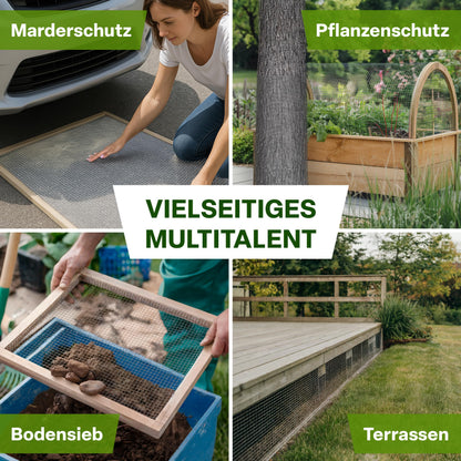 TTL GARDEN Drahtgitter feinmaschig verzinkt 6,3 mm Masche 10 x 1 m
