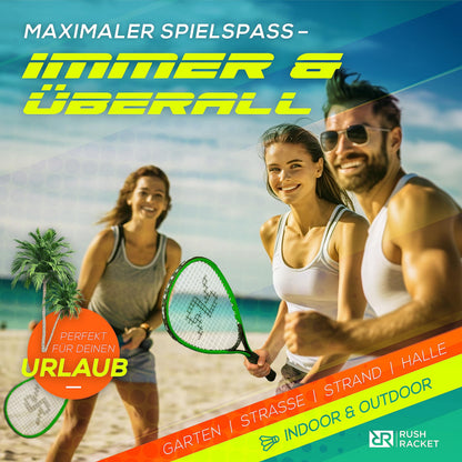 Rush Racket Speed Badminton Set RS3 Crossminton Set Grün