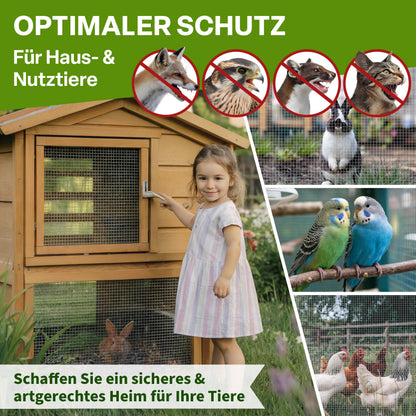TTL GARDEN Drahtgitter feinmaschig verzinkt 6,3 mm Masche 10 x 1 m