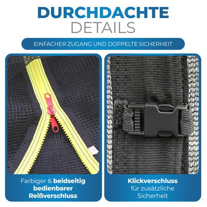 Terena Trampolin Ersatznetz 427 cm, Sicherheitsnetz für 8 Stangen