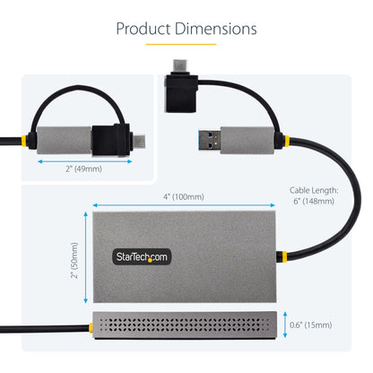 StarTech.com USB A/C HDMI Dual Monitor Adapter 4K (107B-USB-HDMI)