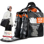 Driver13 Skistiefeltasche Bootbag mit Helmfach für Skischuhe, schwarz, mit Trageschlaufe und Schultergurt