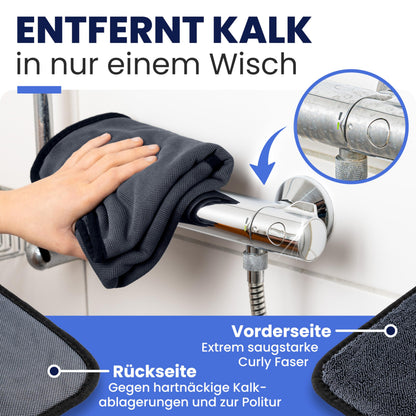 Cleanovate XL Trockentuch Mikrofaser für Dusche und Bad, 3er-Set