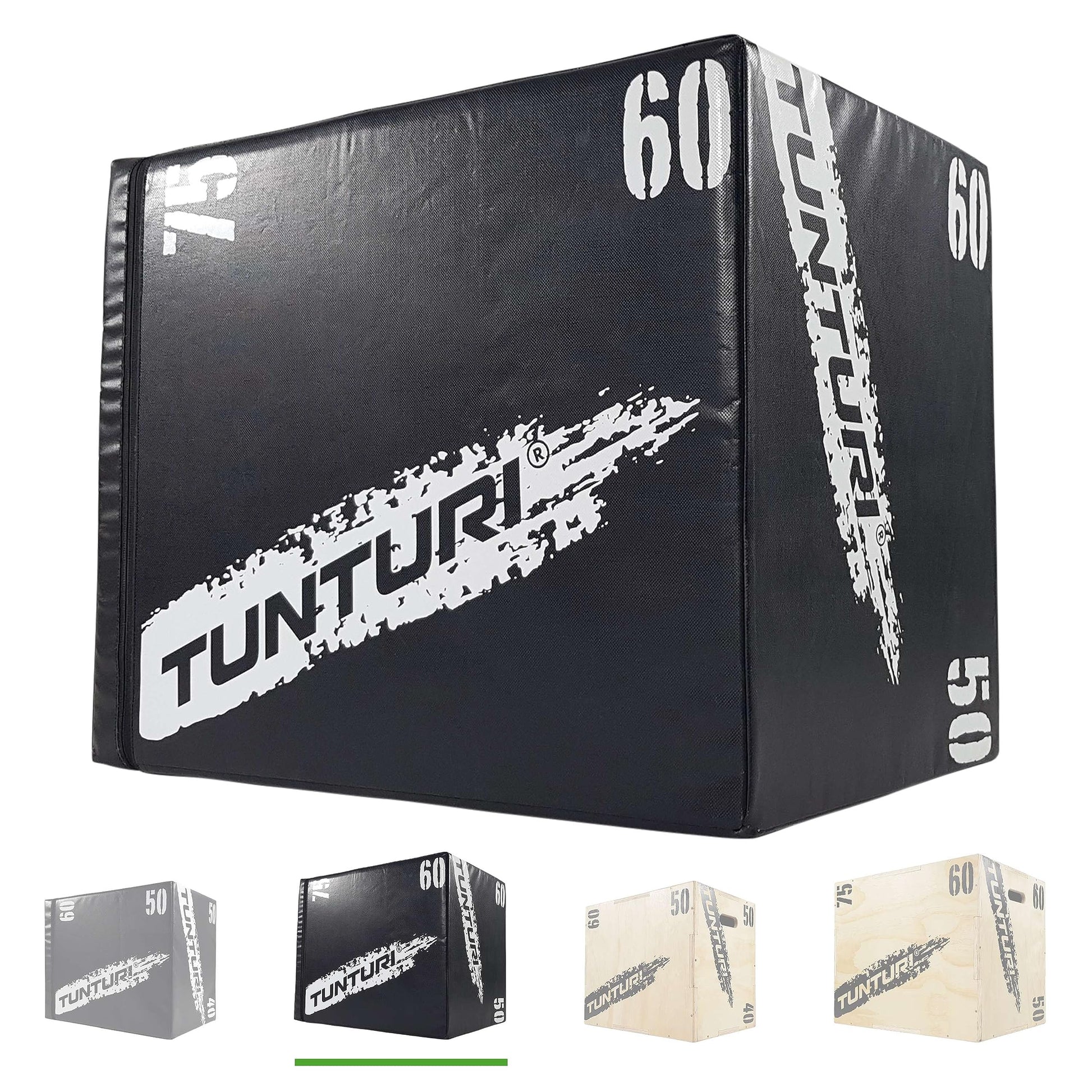 Tunturi Soft Plyometric Box Fitnessbox - 50x60x75 cm. Eine weiche, quaderförmige Box zum Sprungtraining und für Explosivkraft.