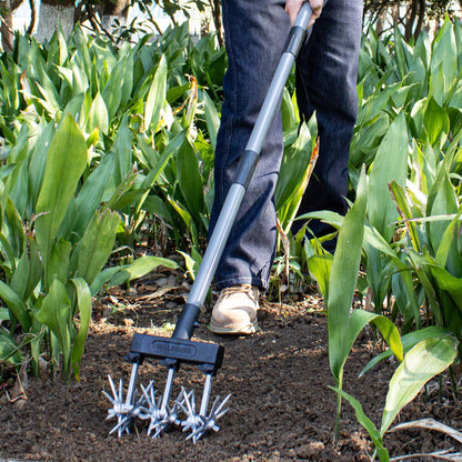 Walensee Gartenkultivator mit Aluminiumklingen und Teleskopgriff