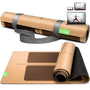 BACKLAXX ® Yogamatte Kork mit Naturkautschuk, mit heller Korkoberfläche. Für rutschfestes Yoga und Fitness.