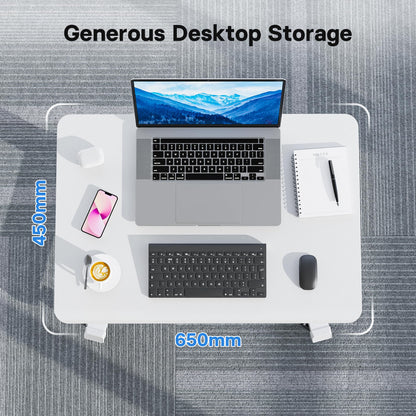 BONTEC Stehpult 65x45cm Höhenverstellbar mit Rollen - Weiss