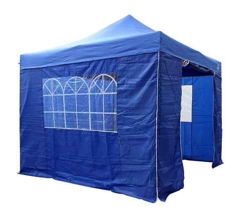 All Seasons Gazebos 3x3m Pop Up Pavillon mit 4 Seitenwänden - Königsblau