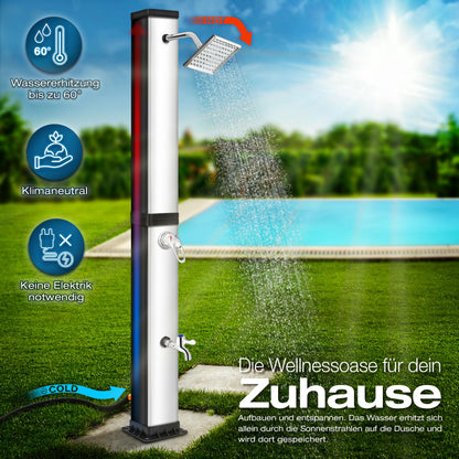 tillvex Solardusche Gartendusche Pooldusche - 40 Liter