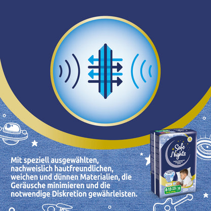 Babylino Safe Nights Boy Nachthöschen, 8-13 Jahre, 84 Stück