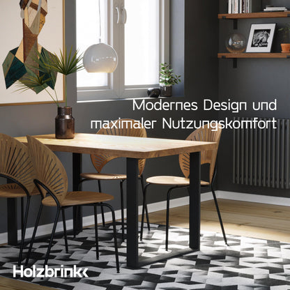 HOLZBRINK HLT-01-D-FF-7016 Tischbein – Anthrazitgrau 80x72 cm