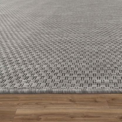 Paco Home Outdoor Teppich Sisaloptik Grau 160x220 cm wetterfest