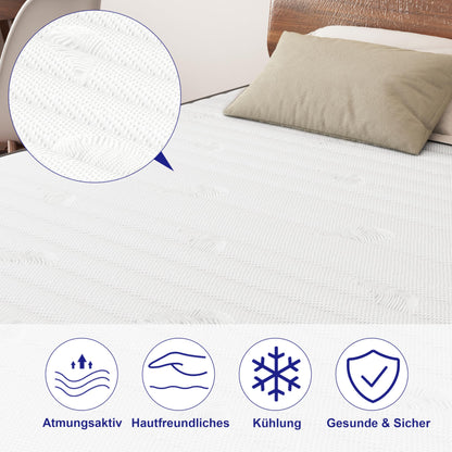 MOLPHIT 7-Zonen Taschenfederkern Matratze 140x200x25cm H3/H4