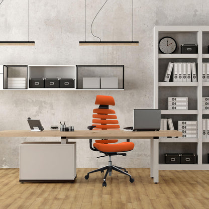 hjh OFFICE Ergo LINE II PRO Profi Bürostuhl Stoff Orange