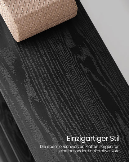 VASAGLE Bücherregal LLS107B56 – Industrie-Design, Ebenholzschwarz
