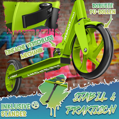 RE:SPORT Cityroller, klappbarer Tretroller für Kinder & Erwachsene