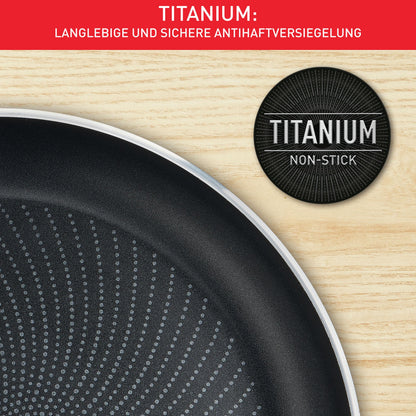 Tefal Infinite Bratpfanne 28 cm, Edelstahl, mit Antihaftversiegelung