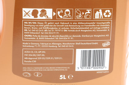 Shell Helix Ultra ECT C2/C3 0W-30 Synthetisches Motoröl - 5+1 Liter