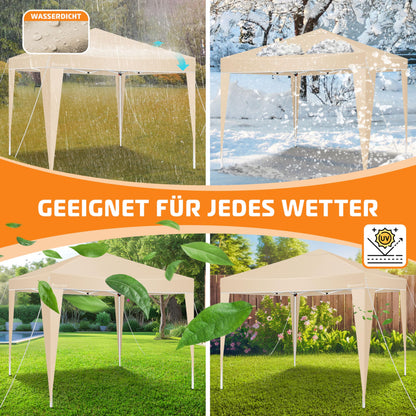 KESSER Pop-Up Faltpavillon 3x3m Gartenpavillon – Beige