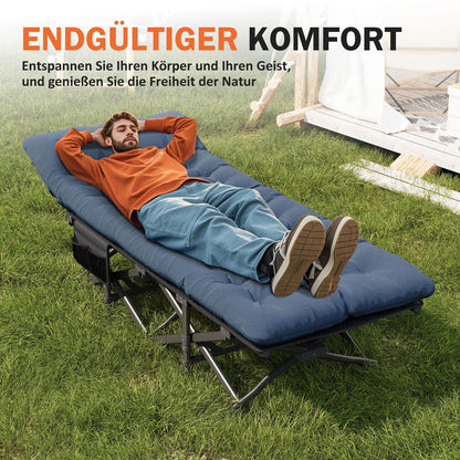 ATORPOK SHOP Campingbett Feldbett Klappbar Gästebett 200kg - Blau