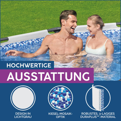 Bestway Steel Pro MAX Pool-Set Ø305cm - Lichtgrau
