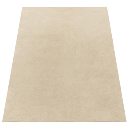 Paco Home Kurzflor Teppich waschbar rutschfest, Beige, 200x280 cm