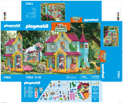 PLAYMOBIL 71852 Animals & Friends Kunterbunte Tier-Villa ab 4 Jahren