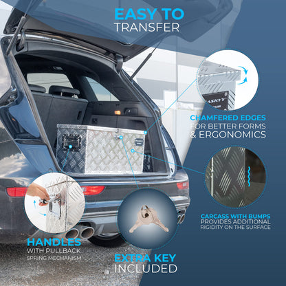Aluminium Transportbox Truckbox Werkzeugkasten – 615x265x300 mm