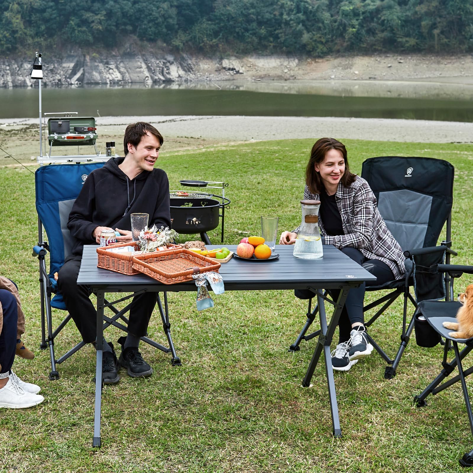 Klappbarer Campingtisch Aluminium – 4-6 Pers. & höhenverstellbar –
