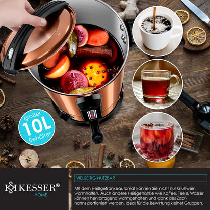 KESSER Glühweinkessel 10L Glühweinautomat - Edelstahl