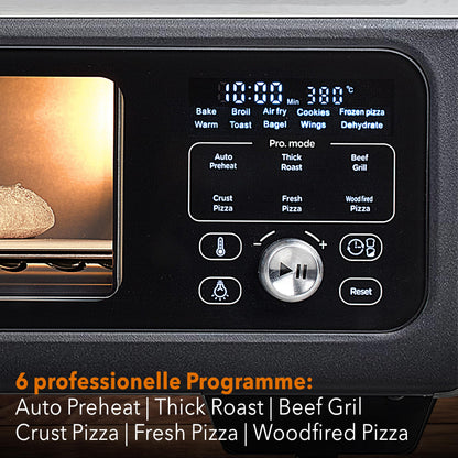 BAUMFELD PizzaAirfryer400 Multifunktionsofen 400°C - Schwarz