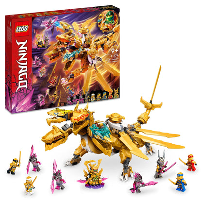 LEGO Ninjago Lloyds Ultragolddrache (71774). Goldener, vierköpfiger Drache mit beweglichen Gliedmaßen. Zum Bauen und Bespielen von Actionszenen aus Ninjago.
