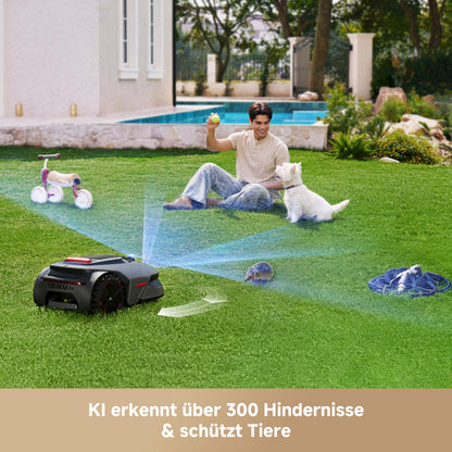 MOVA LiDAX Ultra 1600 Mähroboter ohne Begrenzungskabel mit 4G