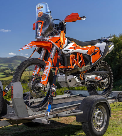 LODD Motorrad-Spanngurte mit Stahlkarabiner, 1100 kg Bruchlast