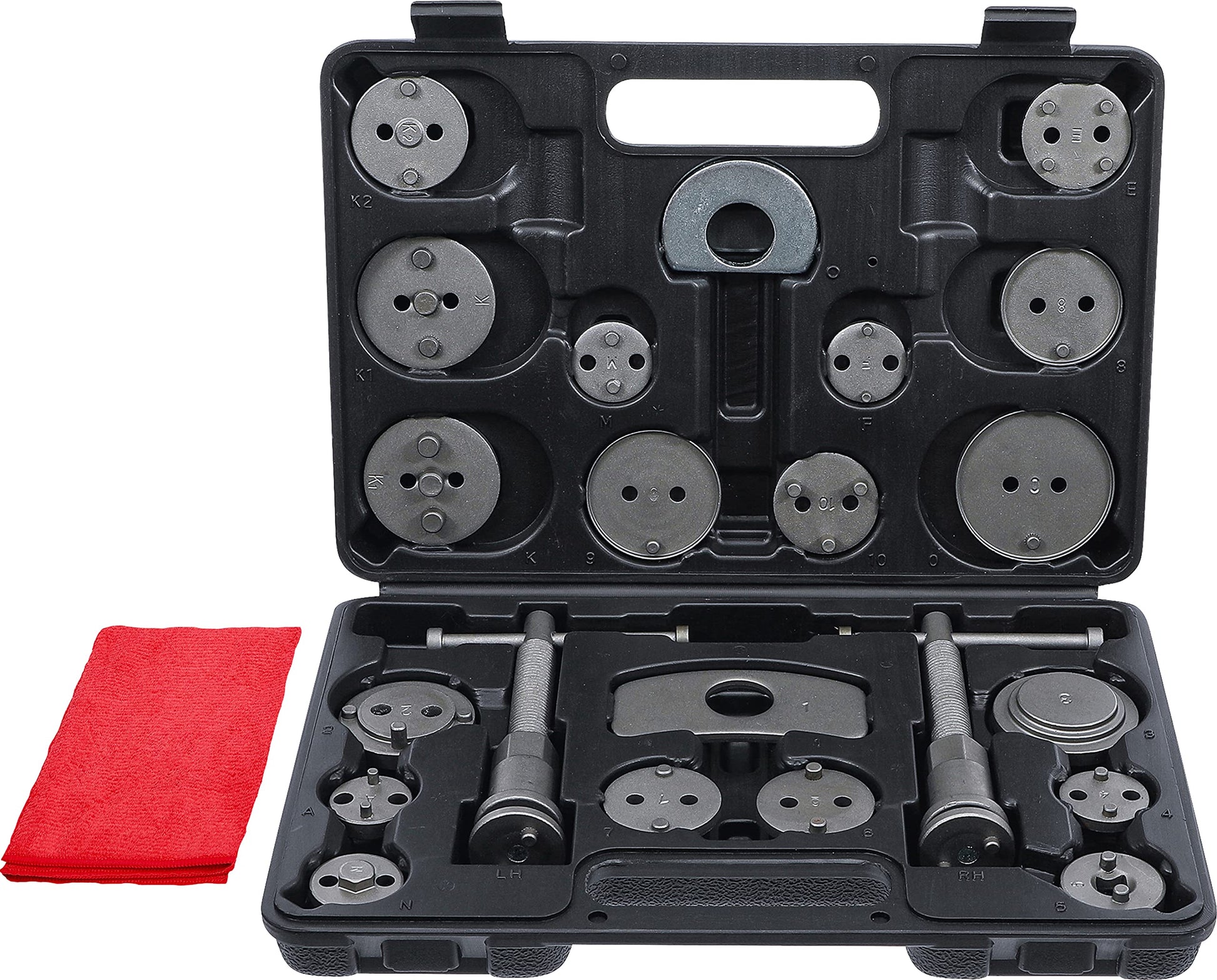 BGS Diy Bremskolben-Rückstell-Satz 1110-47000 22-teilig mit Rechts- und Linksgewindespindel