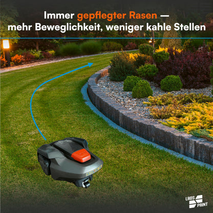 LADSPRINT Drehbares Hinterrad V2.0 für Mähroboter Gardena Husqvarna