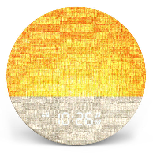 Dreamegg Sunrise 1 Tageslichtwecker mit White Noise und Nachtlicht, weicher Baumwoll-Leinen-Bezug
