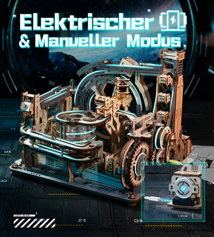 ROKR Marble Spaceport elektrische Kugelbahn 3D Puzzle - Night City 2.0 LGC01