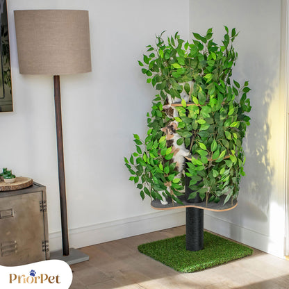 Kratzbaum Natur Patentierter Cat Tree – Gross, Blätter austauschbar