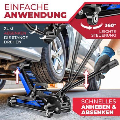 MASKO Rangierwagenheber hydraulisch 2.5T - Flache Bauhöhe