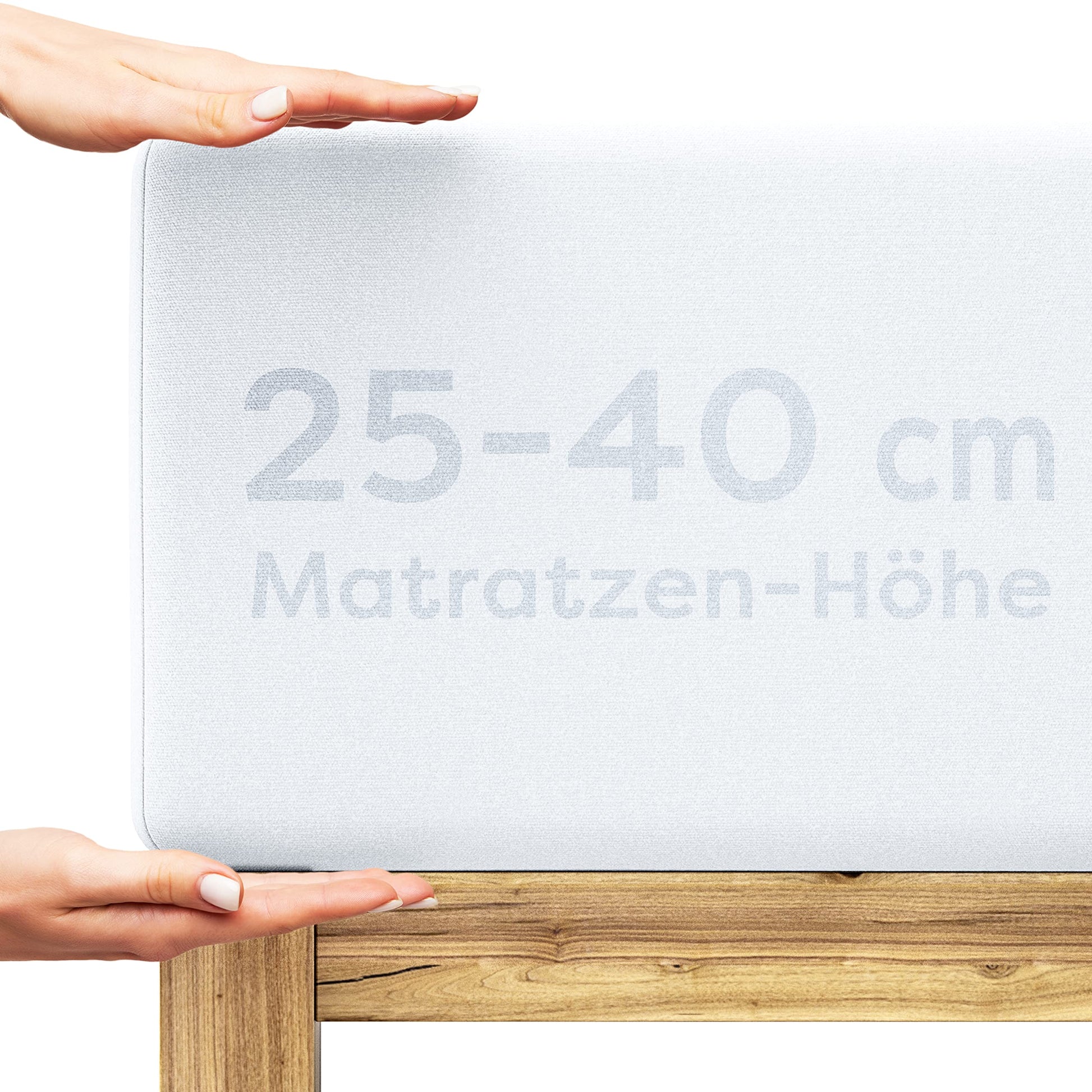 Wolkenfeld Frida Spannbettlaken 200x220–220x240 cm Baumwolle weiss – Jersey-Leintuch für hohe Matratzen