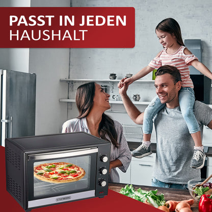 Minibackofen 60 Liter Umluft Backofen – Freistehendes Modell