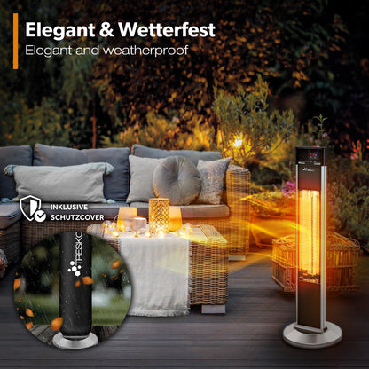 TRESKO Infrarot Stand-Heizstrahler 2000W - Fernbedienung